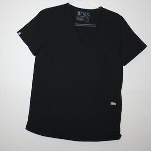 Figs Black scrub top